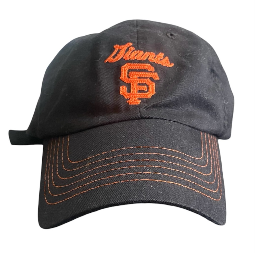 San Francisco Giants Baseball Cap Adjustable Hat Black Women's Authentic Unisex